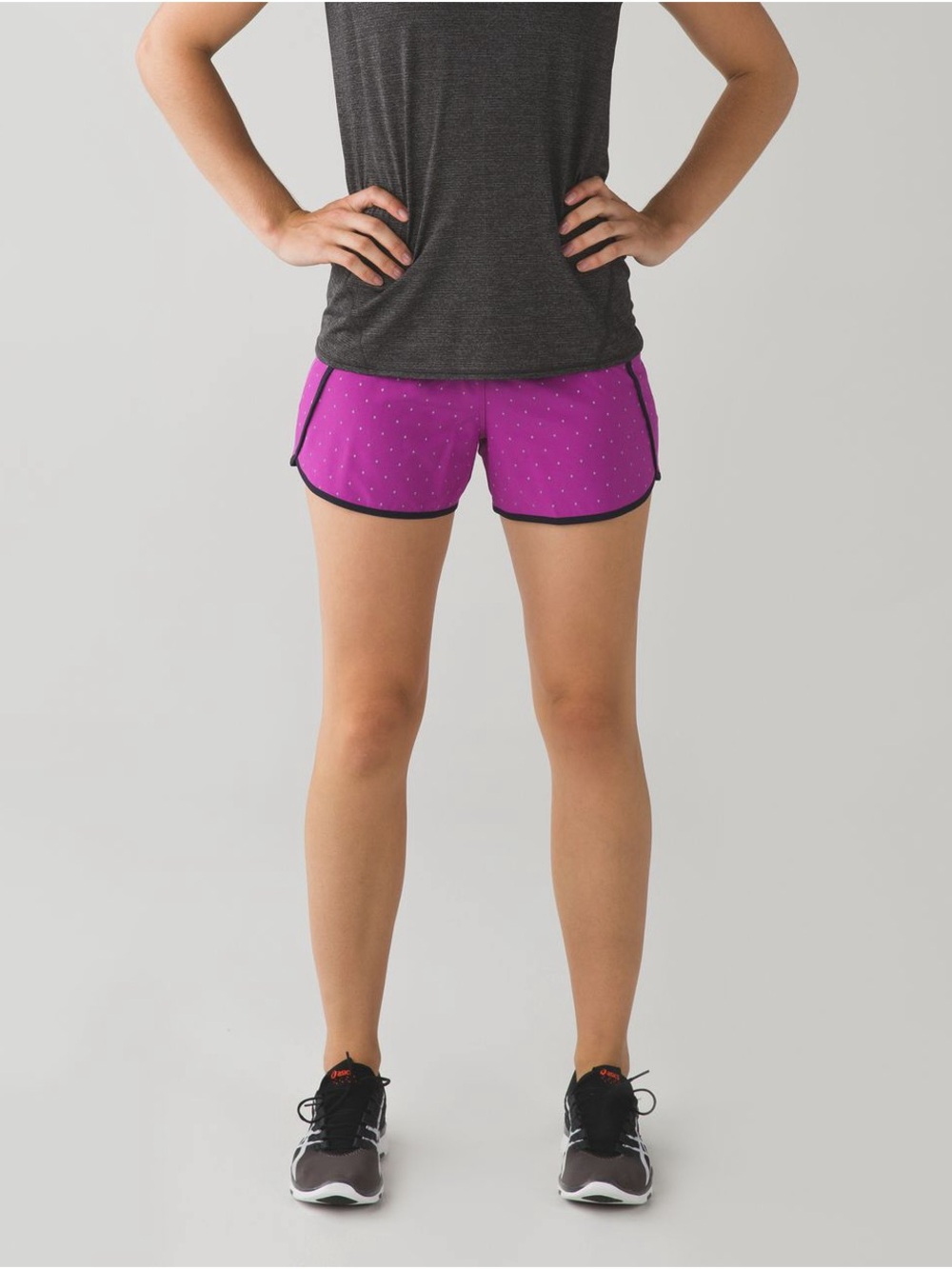 Lululemon Women’s Active Dot Print Purple Running Shorts